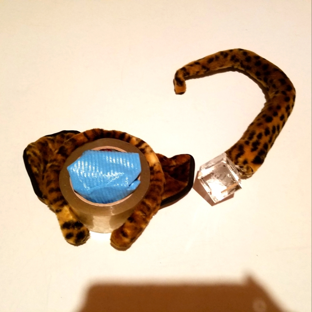 Halloween Party Cheetah Head Band and Tail
